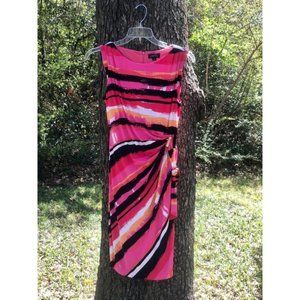 Abstract colorful evening dress